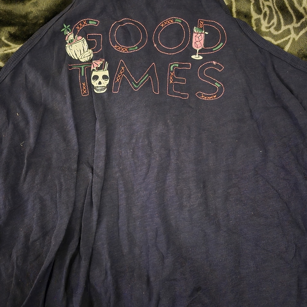 Torrid Dark Blue 'Good Times' Short Sleeve Tee